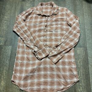 ⭐️5 for $25⭐️ J Crew fall plaid half button up